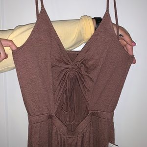 COPY - Urban Outfitters Cut-out brown jumpsuit